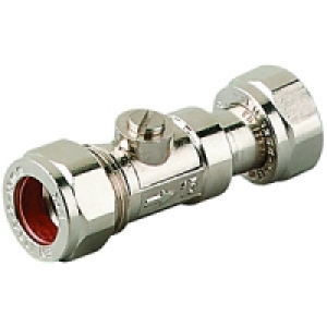 Wickes Nickel Finsh Straight Service Valve 15mm £3.49