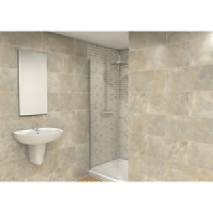 Wickes Onyx Verde Gloss Wall Tile 300x600mm £22.94