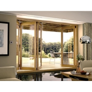 Wickes Eden Oak Veneer Folding Patio Door 10ft Wide Reversib £2.69