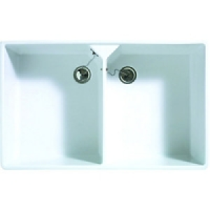 Wickes Double Bowl Butler Ceramic Sink White £366.00