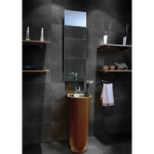 Wickes Charcoal Grey Honed Porcelain Wall & Floor Tile 300x6 £29.15