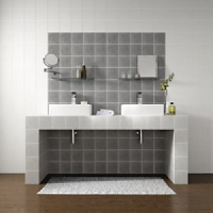 Wickes Tuscan Rustic Ash Satin Ceramic Wall Tile 148x148mm &pound;19.19