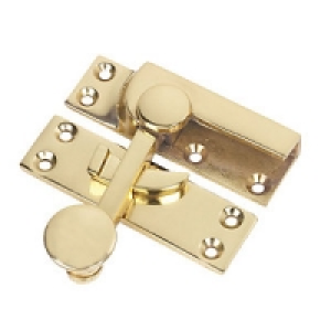 Wickes Sash Fastener Polished Brass 72 x 21 mm