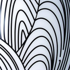 Wickes Glass Splashback Black Lines On White 600x750mm