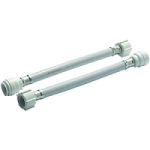 Wickes Hand Tighten Tap Connector 15 x 19 x 300mm Pack 2