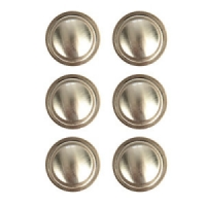 Wickes Ring Knobs Brushed Nickel Finish 35mm 6 Pack £13.64