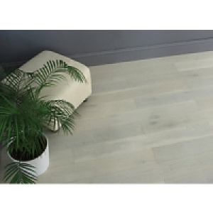 Wickes Prussian White Real Wood Top Layer Engineered Wood Fl £31.79