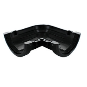 Wickes Black Miniline Gutter 90 Deg Bend £3.49