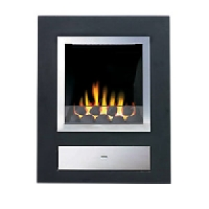Wickes Cezanne Gas Feature Fire Polished Steel 3.3kW £260.00