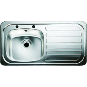 Wickes Single Bowl kitchen Sink Stainless Steel RH Drainer £29.60