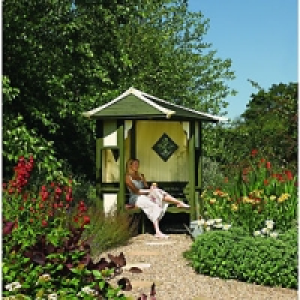 Rowlinson Haven Corner Arbour 1.73x2.55x2.55m Natural £429.99