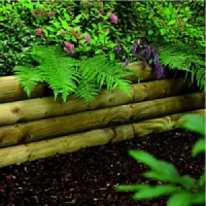 Wickes Shaped Garden Sleeper 1.8m Natural Timber £13.99
