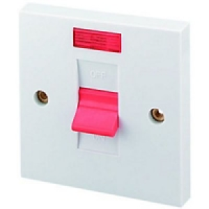 Wickes 45A Double Pole Switch With Neon