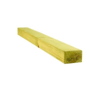 Wickes Treated Kiln Dried C16 Regularised 45x70x2400mm Singl