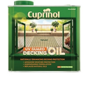 Cuprinol UV Guard Decking Oil Natural 2.5L