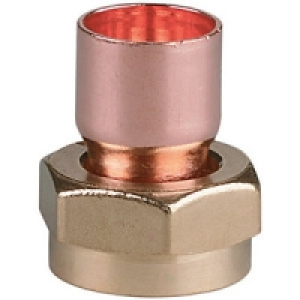 Wickes End Feed Straight Tap Connector 15mm PK10