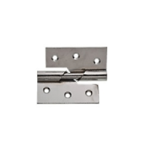 Wickes Rising Butt Hinge Right Hand 76mm Chrome Plated 2 Pac £6.49