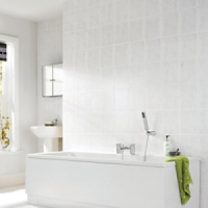 Wickes Florina Grey Gloss Ceramic Wall Tile 200x250mm £8.99