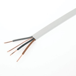 Time 1.0mm2 3 Core & Earth Low Smoke Zero Halogen Cable Whit
