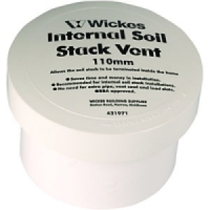 Wickes 110mm Internal Soil Air Admittance Valve £21.99