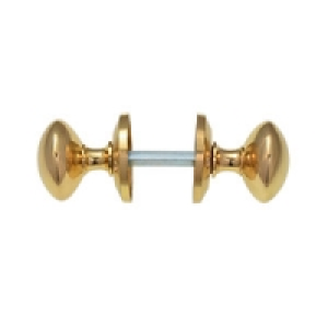Wickes Victorian Mortice Knob Set Polished Brass Finish £11.86
