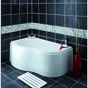 Wickes Wave Corner Bath Left Hand White 1500mm £450.00
