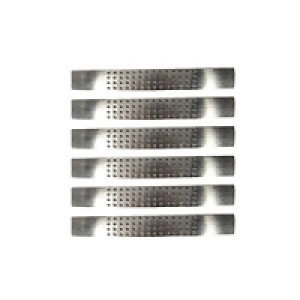 Wickes Dimple Bow Handles Brushed Nickel Finish 124mm 6 Pack £12.59