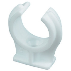 Wickes Plastic Pipe Clips 22mm PK50