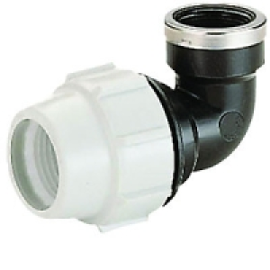 Plasson Compression Female Offtake Elbow 25mmx1/2in