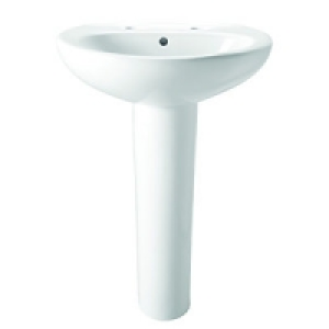 Wickes Portland with Basin with Full Pedestal 550mm £45.00