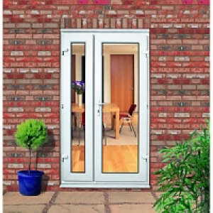 Wickes uPVC Offset French Doors 4ft With 1 Demi Panel 300mm £539.00