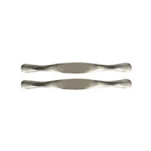 Wickes Flat Bow Handles Brushed Nickel Finish 148mm 2 Pack £4.19