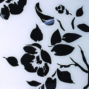 Wickes Glass Splashback Black Roses On White 600x750mm £138.00