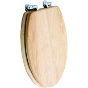 Wickes Soft Close Solid Oak Toilet Seat £39.99