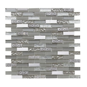 Wickes Silver Moon Brick Mosaic Tile 305 x 305mm