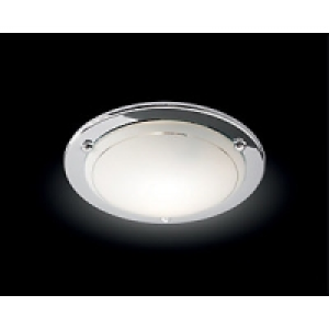 Wickes Geneva Flush Ceiling Light Chrome £9.99
