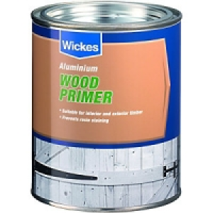 Wickes Wood Primer Paint Aluminium 750ml £13.99