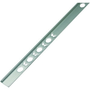 Wickes Tile Trim Brushed Silver Effect Anodised Aluminium 6m £14.99
