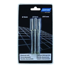 Wickes 6/8/10mm Diamond Tile Drill Bits Pack 3 &pound;19.99