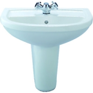Wickes Fiji Cloakroom Basin with Semi Pedestal 500mm £200.00