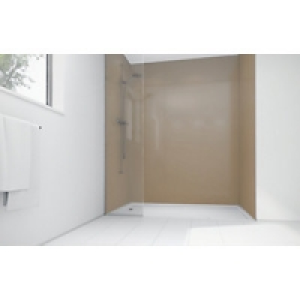Wickes High Gloss Beige Laminate 1700x900mm 2 sided Shower P &pound;600.00