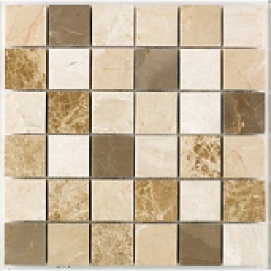 Wickes Milano Mix Polished Mosaic Tile 305 x 305mm