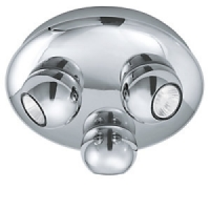 Eglo Norbello Spotlights Chrome Triple Circular &pound;39.99