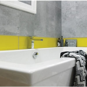 Wickes Impact Lemon Glass Wall Tile 148x448mm Pack 5
