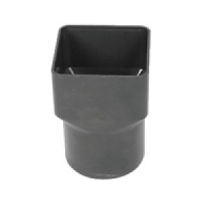 Wickes Black Squareline To Roundline Downpipe Adaptor