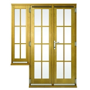 Wickes Albery Georgian Bar Solid Oak French Doors 7ft With 1
