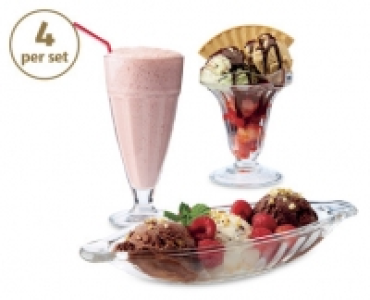 Ice Cream Dishes/Milkshake Glasses