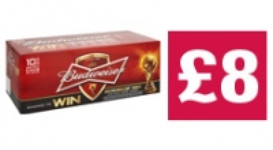 Budweiser Cans £8.00