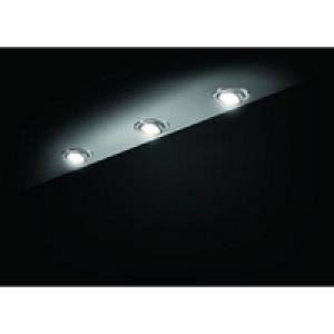 Wickes Rory Tilt Downlight Kit Brushed Chrome Brushed Chrome