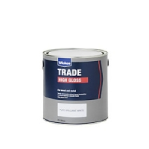 Wickes Trade High Gloss Paint Pure Brilliant White 2.5L